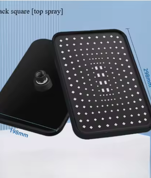 Grote Regendouchekop 30 cm – Hogedruk Topdouche 360° Draaibaar en Waterbesparend