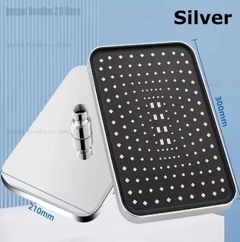 Grote Regendouchekop 30 cm – Hogedruk Topdouche 360° Draaibaar en Waterbesparend