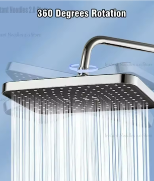 Grote Regendouchekop 30 cm – Hogedruk Topdouche 360° Draaibaar en Waterbesparend