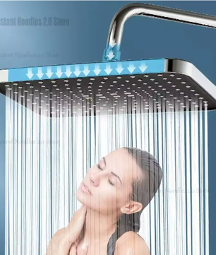 Grote Regendouchekop 30 cm – Hogedruk Topdouche 360° Draaibaar en Waterbesparend