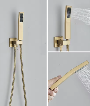 Ingebouwde LED Regendoucheset met Afstandsbediening – Watervaldouche en Verborgen Mengkraan