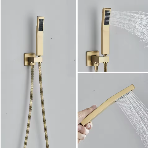 Ingebouwde LED Regendoucheset met Afstandsbediening – Watervaldouche en Verborgen Mengkraan