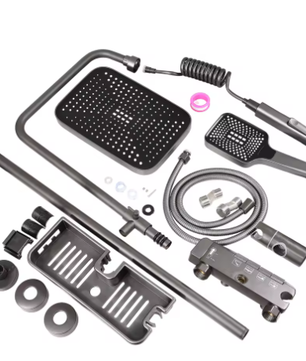 Douchekop met 3 Standen – Waterbesparend, Stopknop en Regendouche Effect