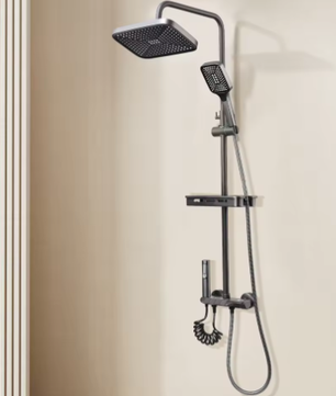 Douchekop met 3 Standen – Waterbesparend, Stopknop en Regendouche Effect