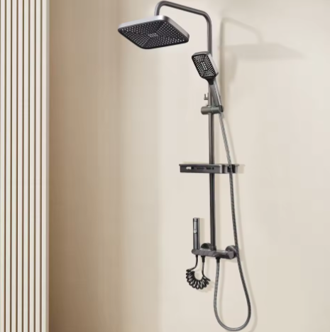 Douchekop met 3 Standen – Waterbesparend, Stopknop en Regendouche Effect