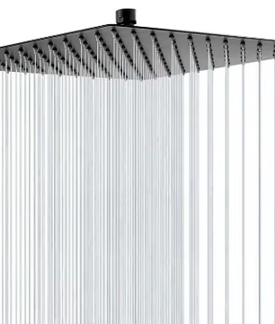 Ultradunne Regendouchekop 40,6 cm – RVS, Grote Waterstroom