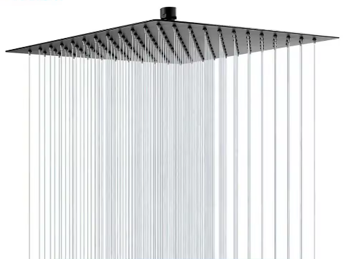 Ultradunne Regendouchekop 40,6 cm – RVS, Grote Waterstroom