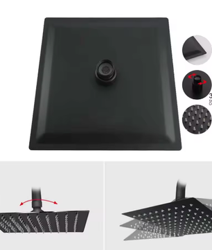 Ultradunne Regendouchekop 40,6 cm – RVS, Grote Waterstroom