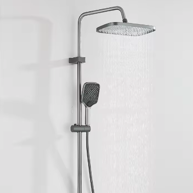 Digitale Luxe Doucheset met Display – Wandgemonteerd Regendouche Systeem met 4-Weg Waterafvoer