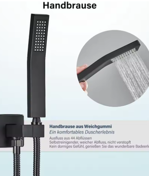 Thermostatische Douchekraan Set – LED Regenwaterval en Plafondmontage Bad Douchesysteem