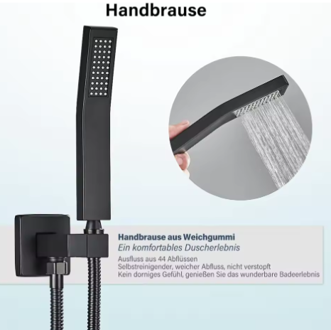 Thermostatische Douchekraan Set – LED Regenwaterval en Plafondmontage Bad Douchesysteem