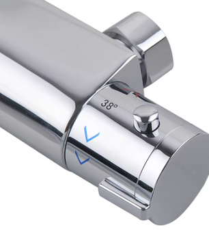 Thermostatische Douchemengkraan – Anti-Burn Veiligheidsknop 38°C