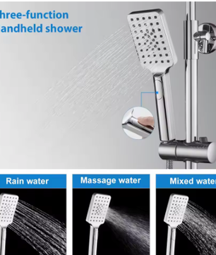 Douchesysteem Thermostaat – 10 Inch Regendouche en Verstelbare Muurbevestiging