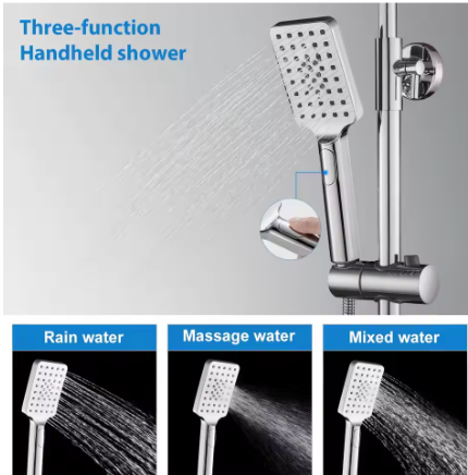 Douchesysteem Thermostaat – 10 Inch Regendouche en Verstelbare Muurbevestiging