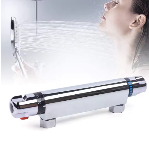 Thermostatische Douchemengkraan met 38°C Veiligheidsknop – Badkamer Douchekraan van Messing