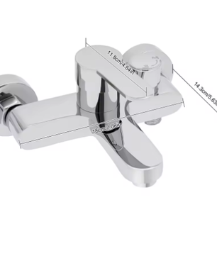 Badkamer Douchekraan Eengreeps Wandmontage met Mengkraan