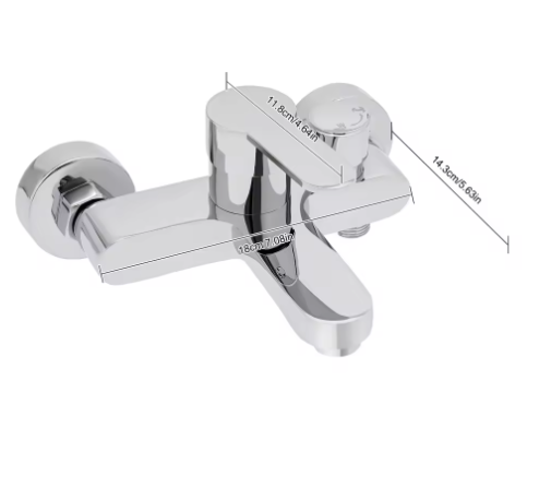 Badkamer Douchekraan Eengreeps Wandmontage met Mengkraan