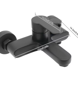 Badkamer Douchekraan Eengreeps Wandmontage met Mengkraan