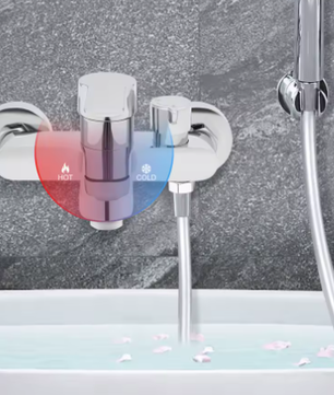 Badkamer Douchekraan Eengreeps Wandmontage met Mengkraan