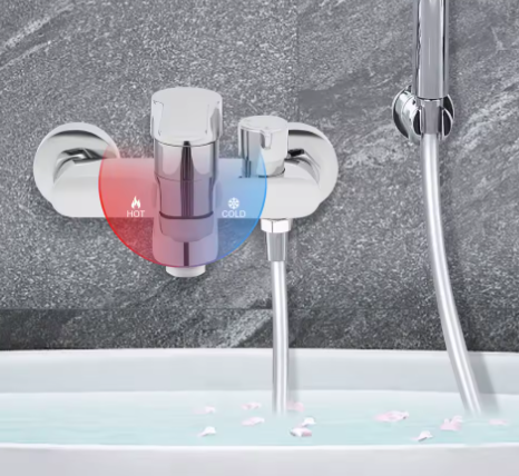 Badkamer Douchekraan Eengreeps Wandmontage met Mengkraan