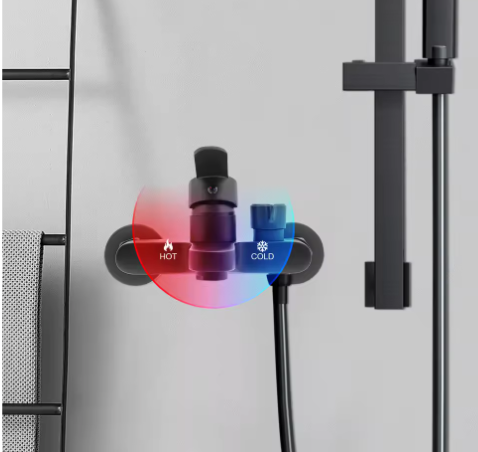 Badkamer Douchekraan Eengreeps Wandmontage met Mengkraan