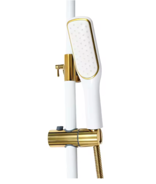 Gouden Badkamer Doucheset Wandmontage met Regendouche en Handdouche