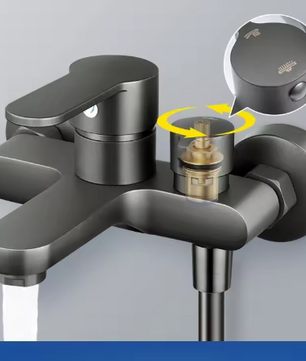 Massief Messing Douchekraan Mengkraan Set 3-Weg Badkamer