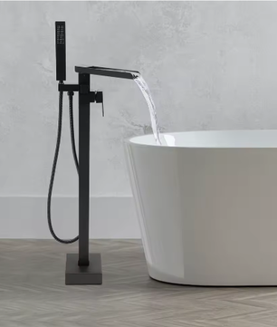Vrijstaande Badkraan met Handdouche en 360° Draaibare Uitloop