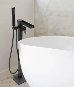 Vrijstaande Badkraan met Handdouche en 360° Draaibare Uitloop