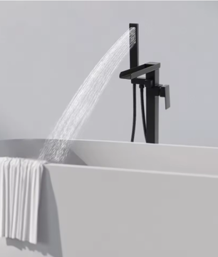 Vrijstaande Badkraan met Handdouche en 360° Draaibare Uitloop