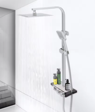Moderne Douchekraan Set met Digitaal Display en 3 Spuitmodi