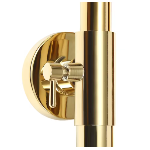 Gouden Messing Douchekolom Retro met Thermostaat