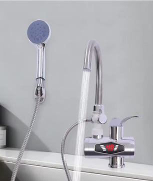 360° Elektrische Instant Warmwaterkraan met Douche