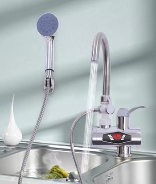 360° Elektrische Instant Warmwaterkraan met Douche