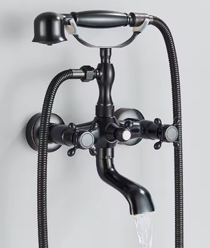 Retro Bad- en Douchekraan Messing met Draaibare Uitloop