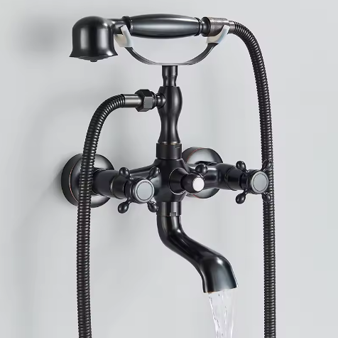 Retro Bad- en Douchekraan Messing met Draaibare Uitloop