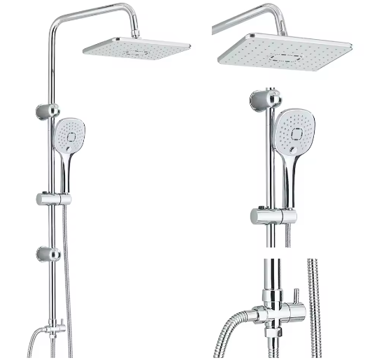 Regendouchesysteem met Handdouche voor Bad en Douche