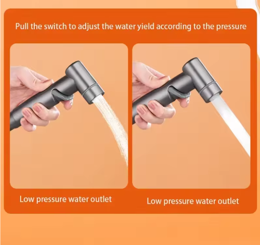 Hygiënische Douche Bidet Set – Dubbele Uitlaat Hoekstopkraan en Toiletsproeier