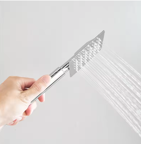 Chroom Thermostatische Douchekraan Set – 8" Regendouche en Handdouche, Messing Mengkraan