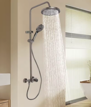 Badkamer Doucheset Wandmontage – Top Spray en Handdouche, 110 cm Hoog