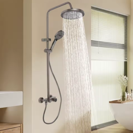 Badkamer Doucheset Wandmontage – Top Spray en Handdouche, 110 cm Hoog