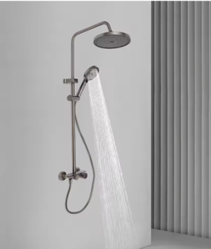 Badkamer Doucheset Wandmontage – Top Spray en Handdouche, 110 cm Hoog