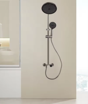 Badkamer Doucheset Wandmontage – Top Spray en Handdouche, 110 cm Hoog