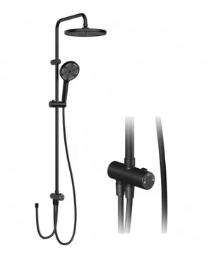 Regendoucheset RVS Douchekolom met Ronde Hoofddouche