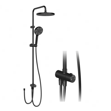 Regendoucheset RVS Douchekolom met Ronde Hoofddouche