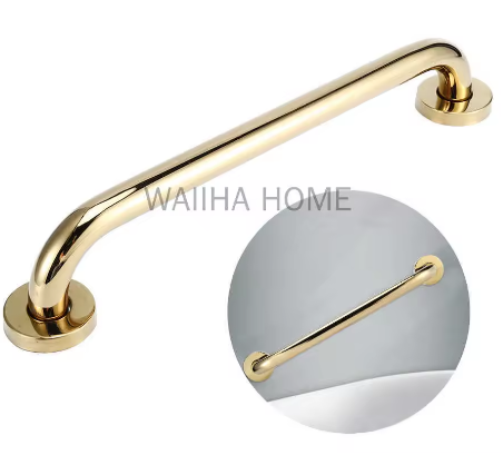 Antislip Badkamer Handgreep RVS Veiligheidsleuning Goud