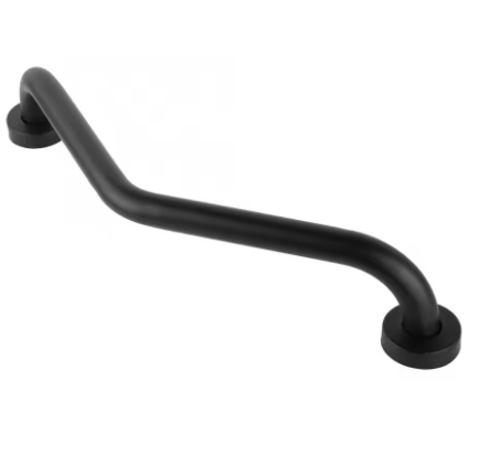 Antislip Badkamer Handgreep Veiligheidsleuning RVS Zwart