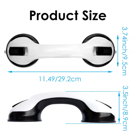 2-Pack Antislip Douche Handgrepen met Zuignap