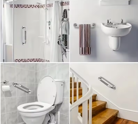 Antislip Douchegrijper van Roestvrij Staal voor Badkamer