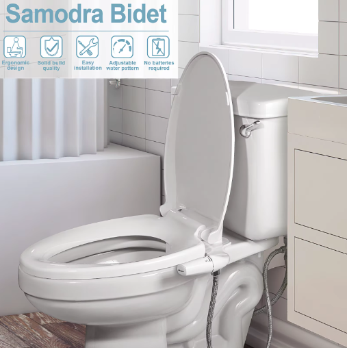 Niet-Elektrische Bidet Toilet Sproeier met Dubbele Nozzle – Hygiënische Douche voor Toilet